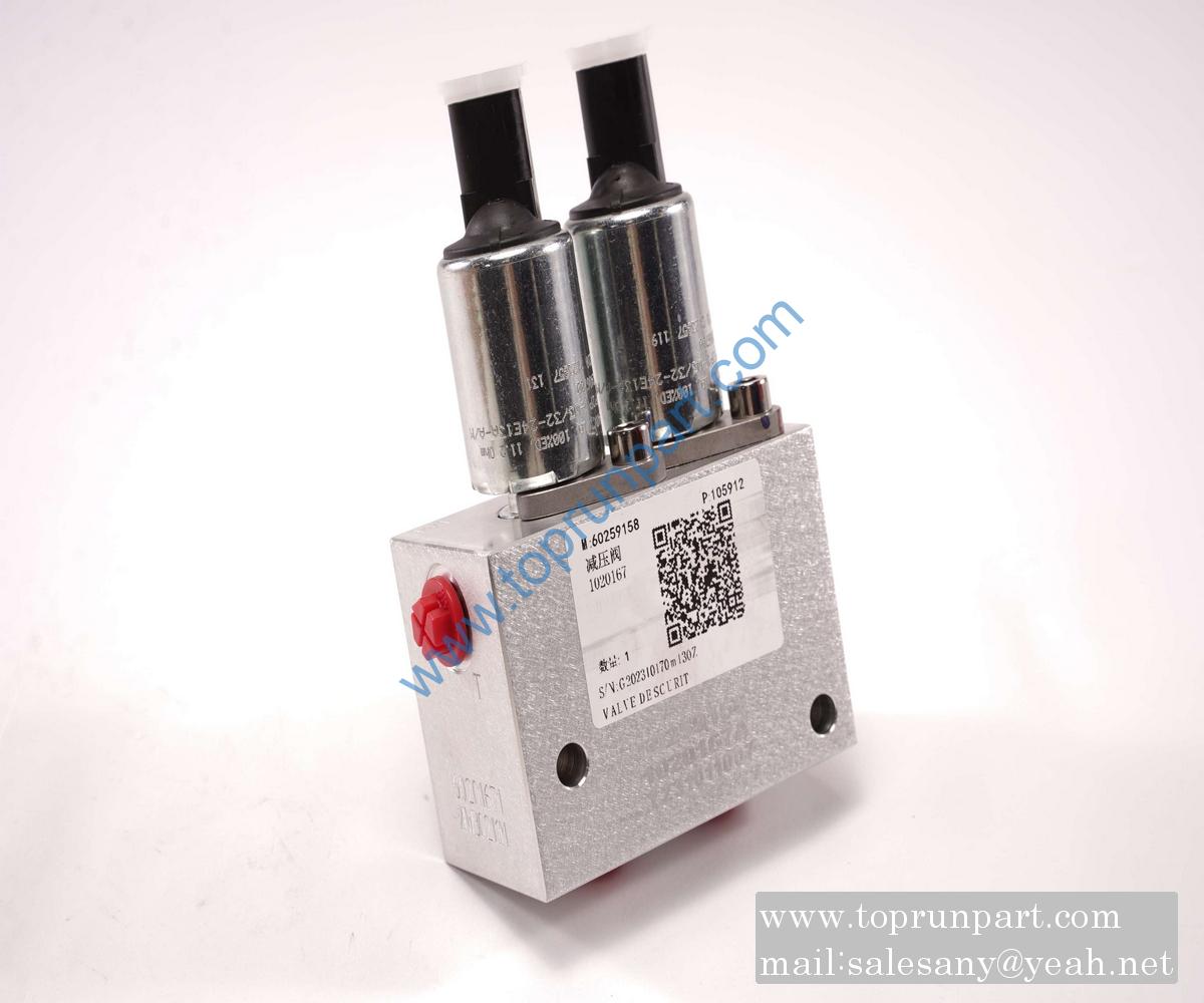 60259158 Pressure reducing valve 1020167 SANY