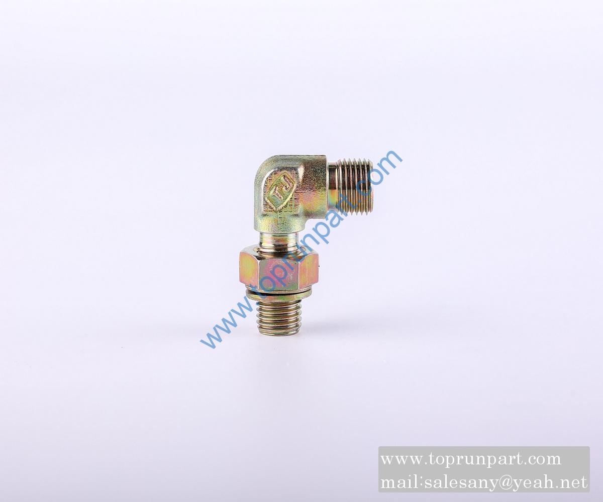 60285437 Right angle adjustable connector BOLM08-M14×1.5 GB3738 SANY