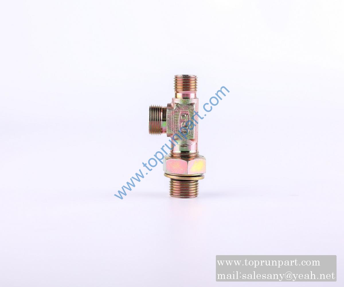 60285448 Tee connector BRTM12-M22×1.5 GB3743 SANY