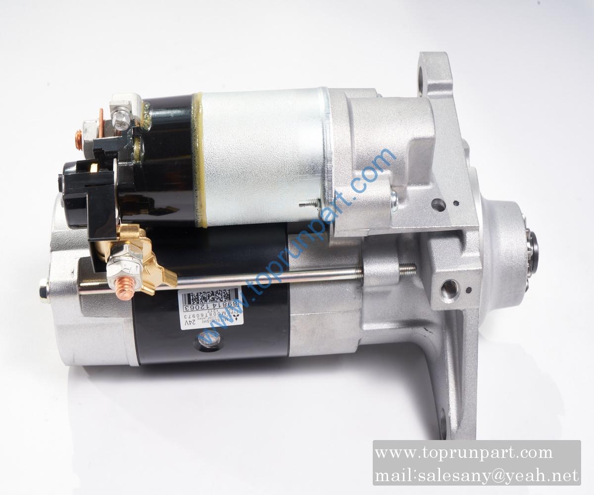 8981412063 8-98141206-3 starter motor 898141-2063 24V 5.0kw Isuzu 6HK1