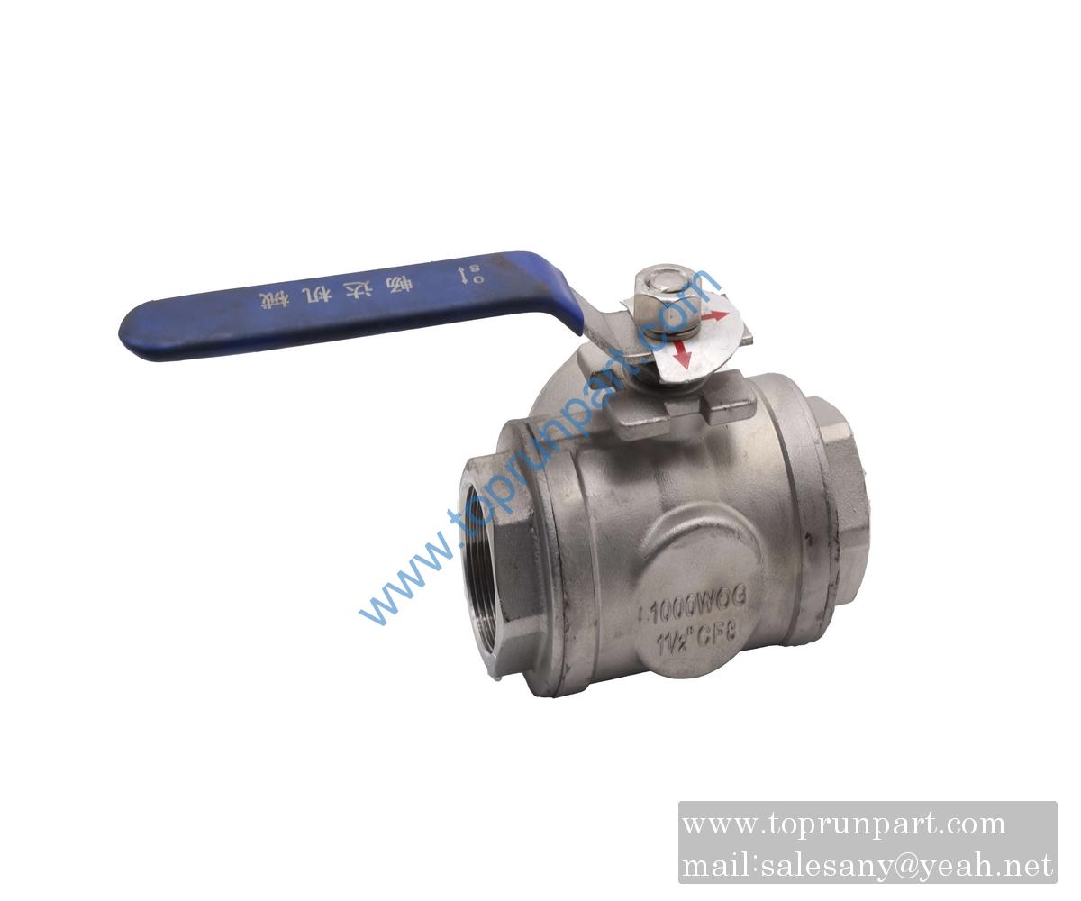 A220401000537 Stainless Steel Tee Ball Valve ZBQG11F-40 SANY parts