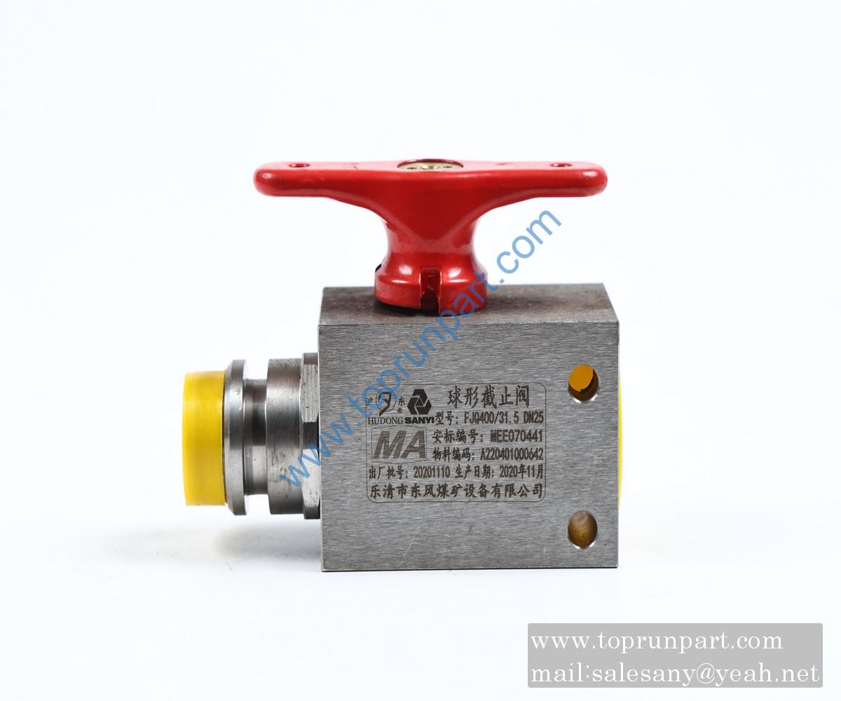 A220401000642 Globe Valve FJQH31.5DN25 SANY parts