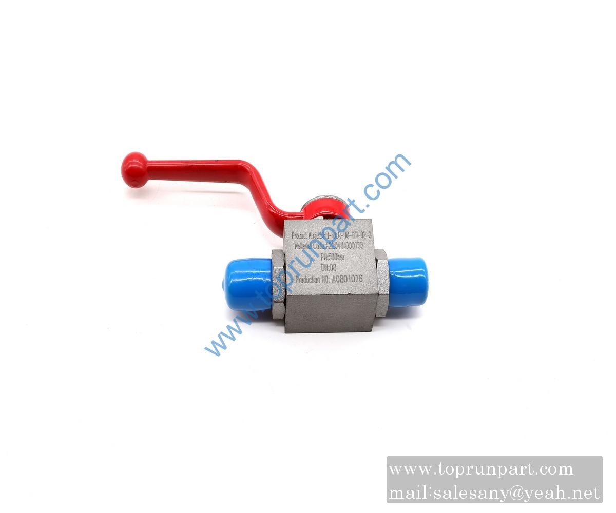 A220401000753 Ball Valve KH10LX SANY parts