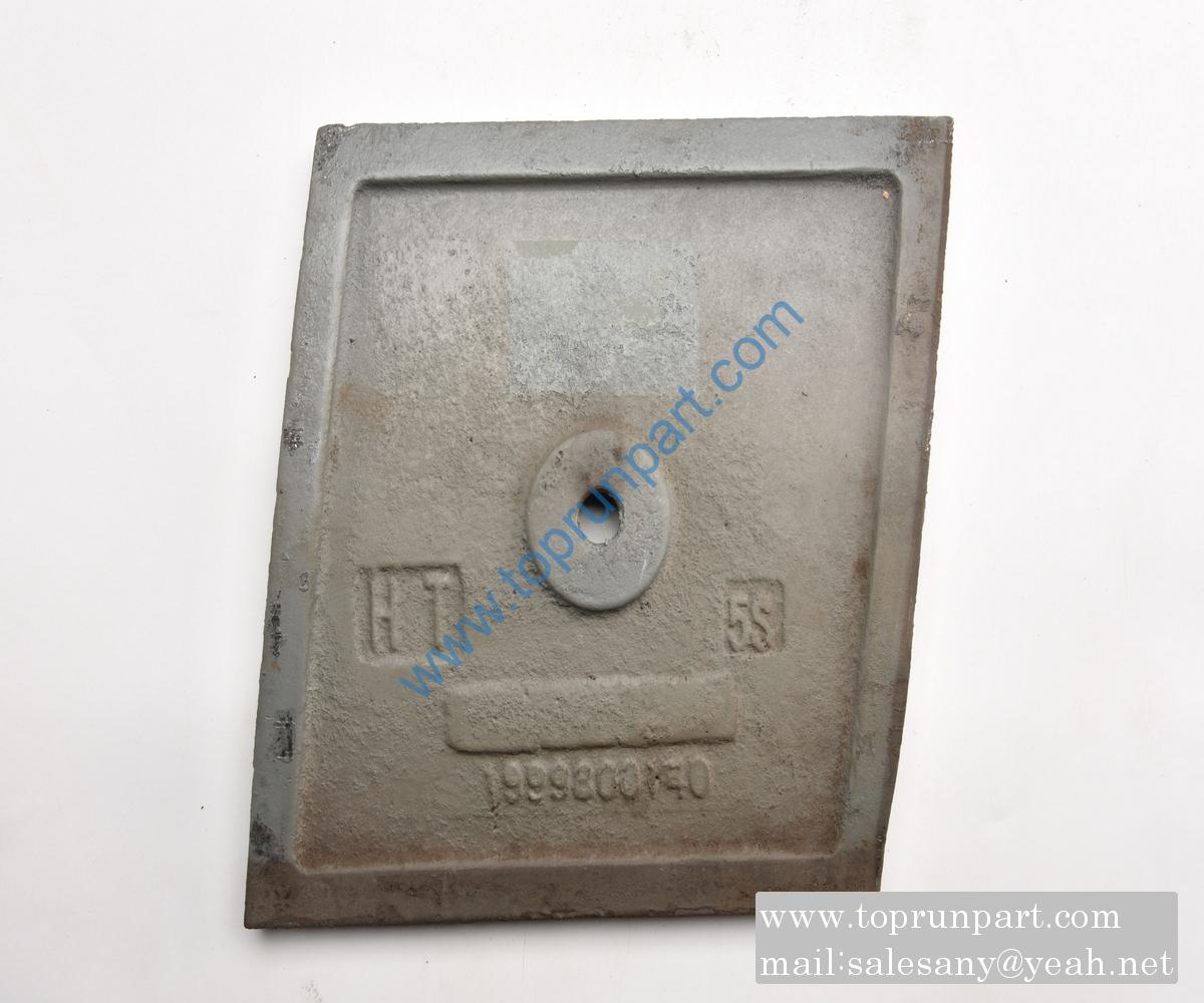 A229900008191 Bottom Liner Diamond(High)SCAZ-900-145(HCr) R620× SANY PARTS