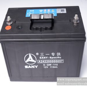 A242200000057 Battery 6-QW-115 SANY PARTS
