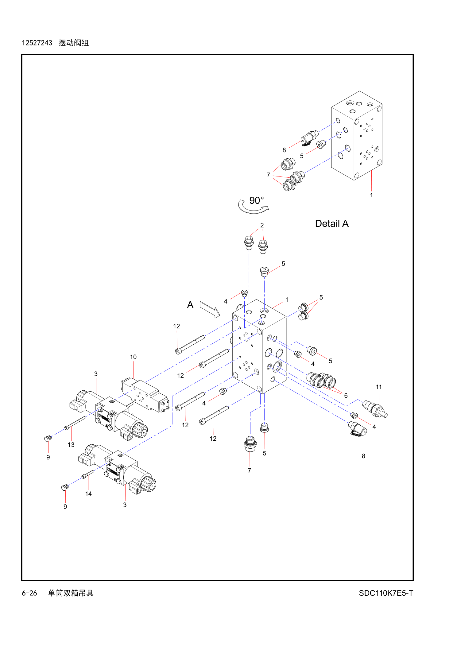 SDJ90F Working Device Diagram
