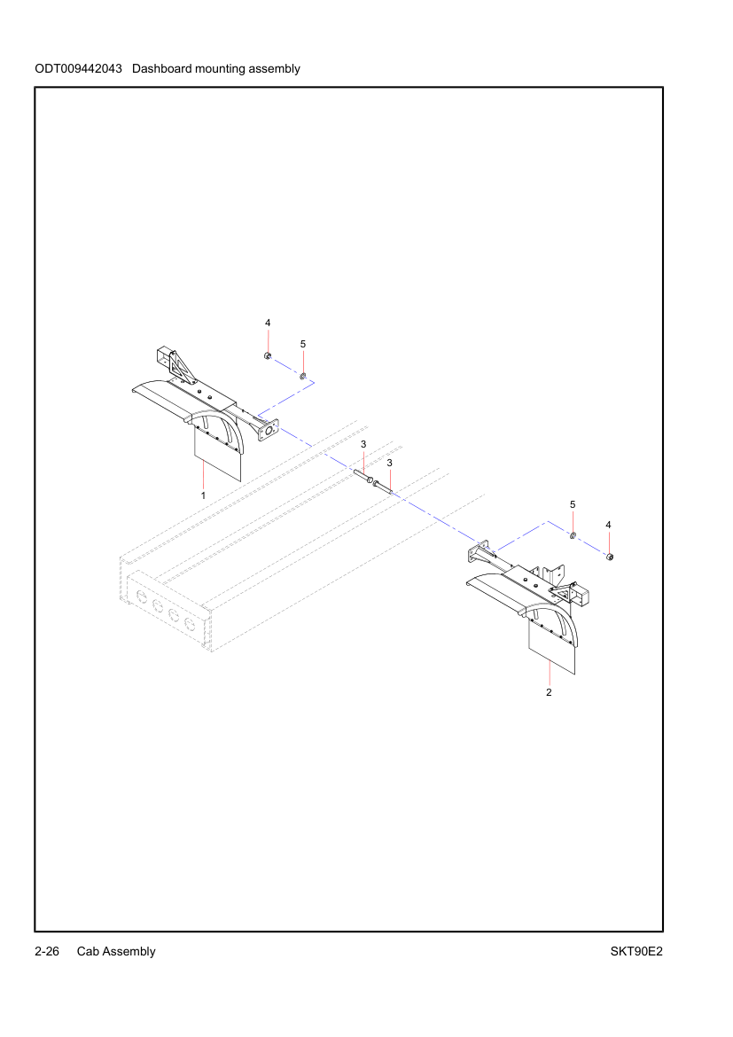 Dashboard mounting assembly