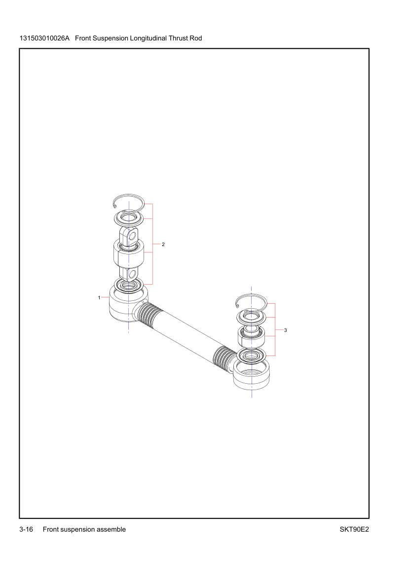 Front Suspension Longitudinal Thrust Rod