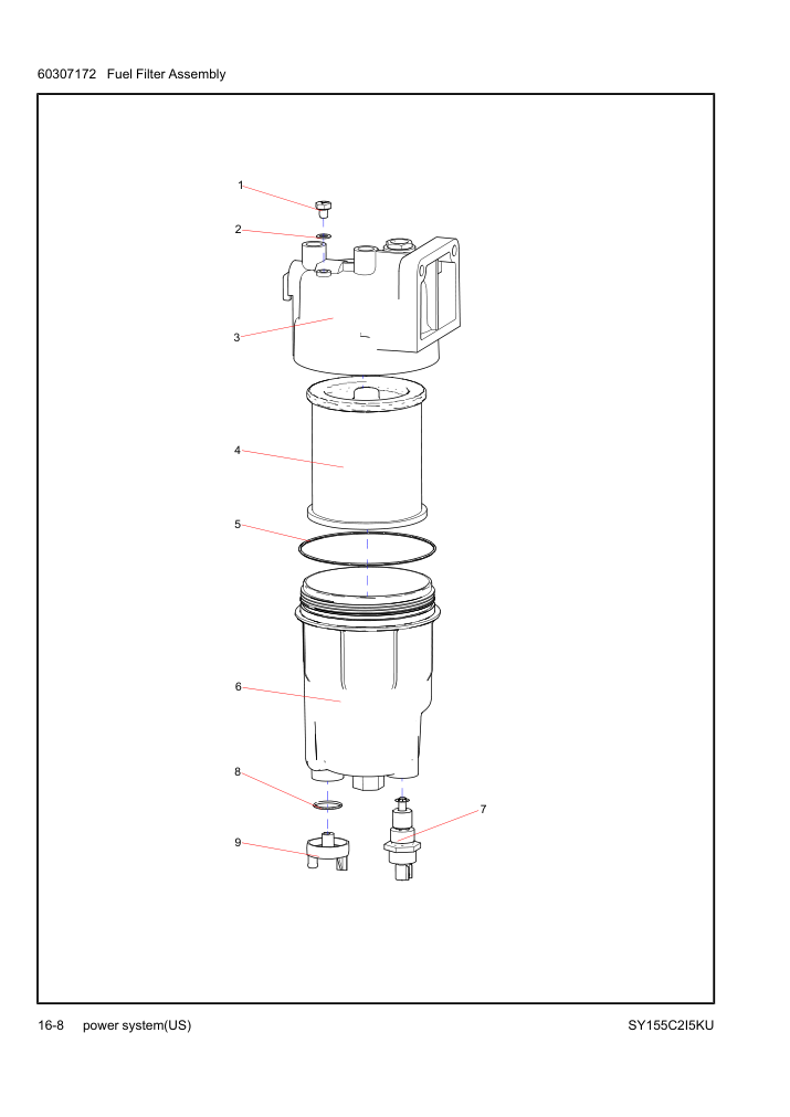 60307172 Fuel Filter Assembly