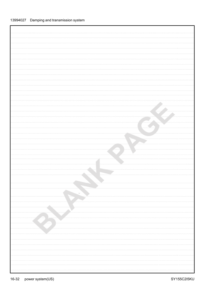 13994027 Damping and Transmission System