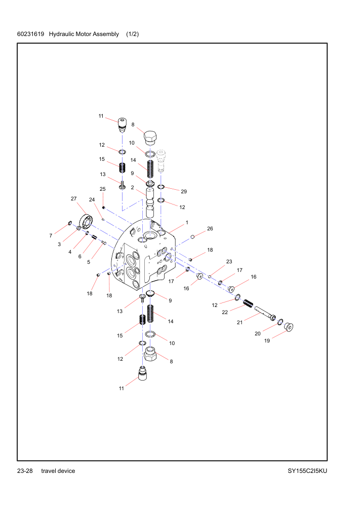 60231619 Hydraulic Motor Assembly