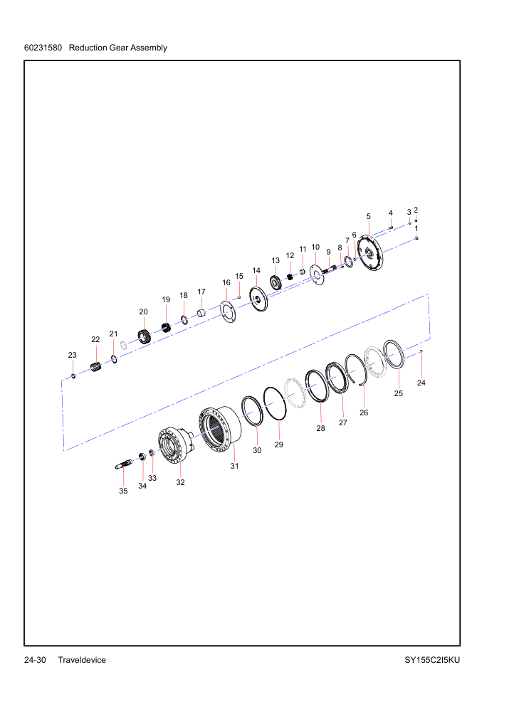 60231580 Reduction Gear Assembly