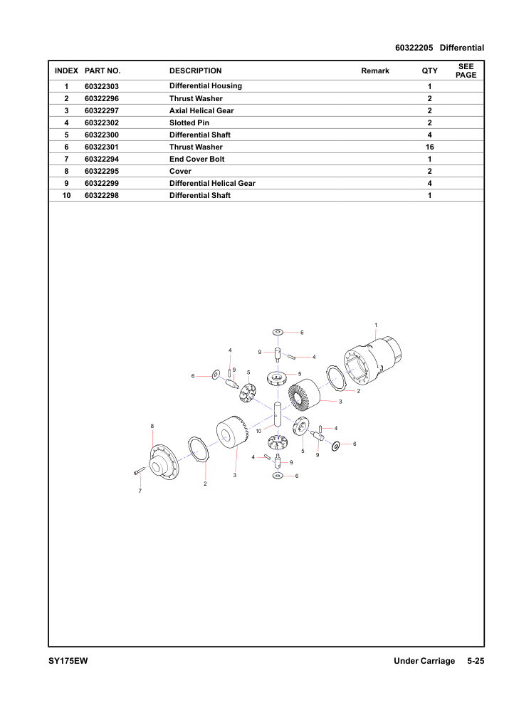60322205 Differential