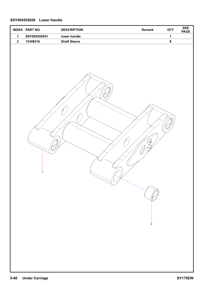 SSY005555929 Lower Handle