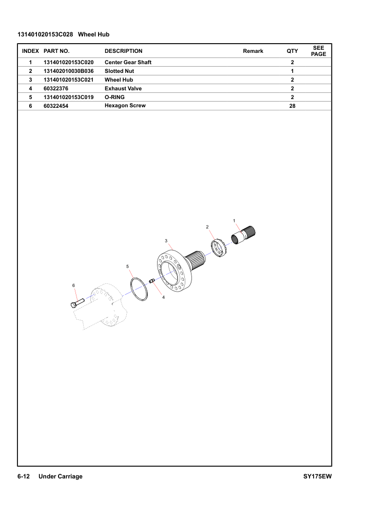 131401020153C028 Wheel Hub
