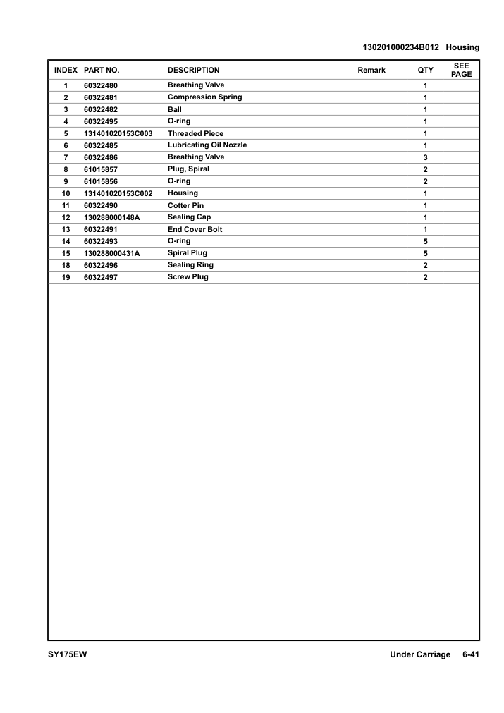 130201000234B012 Housing
