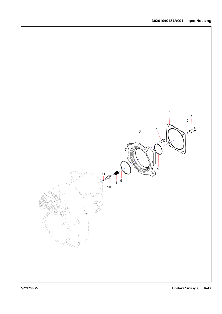 130201000187A001 Input Housing