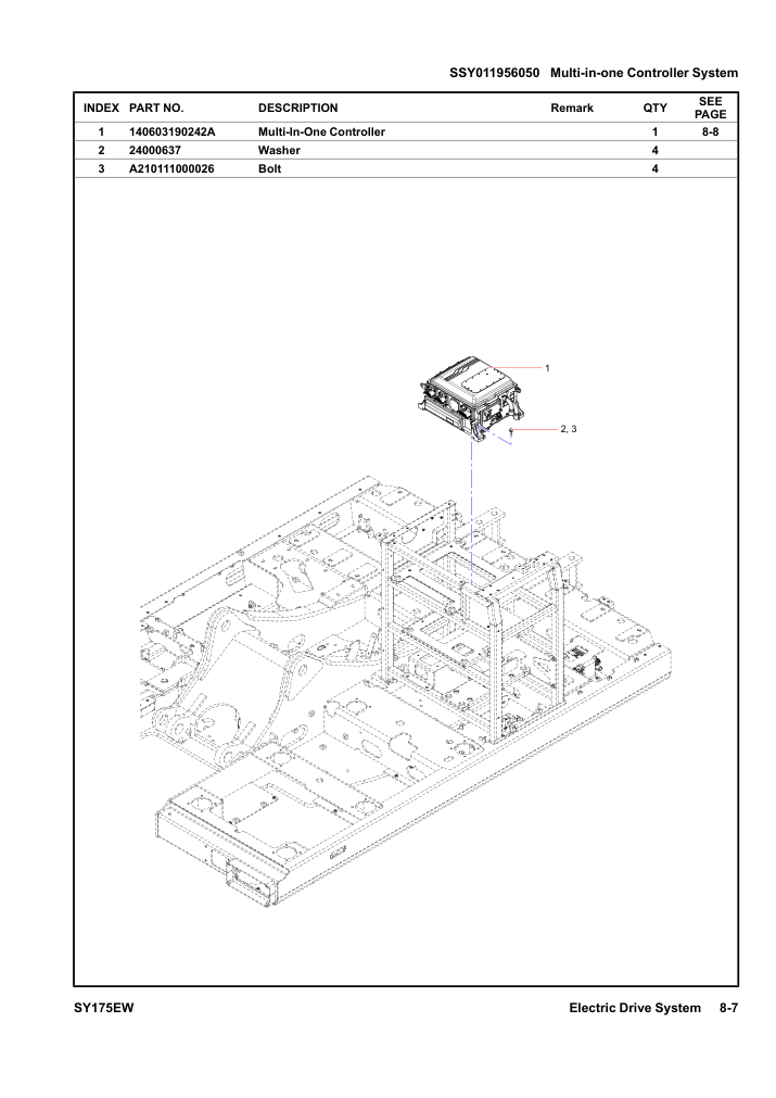 SSY011956050 Multi-in-one Controller System