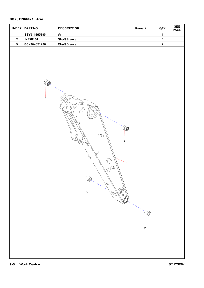 SSY011966021 Arm
