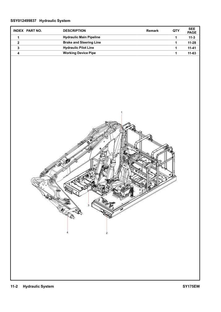 SSY012499837 Hydraulic System