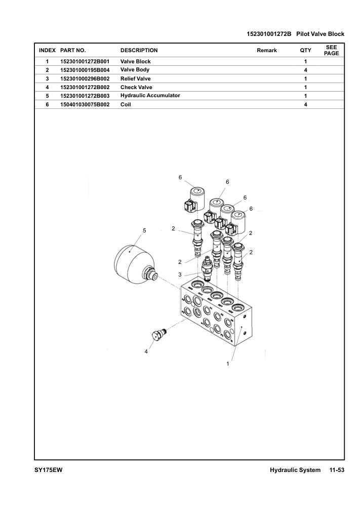 152301001272B Pilot Valve Block