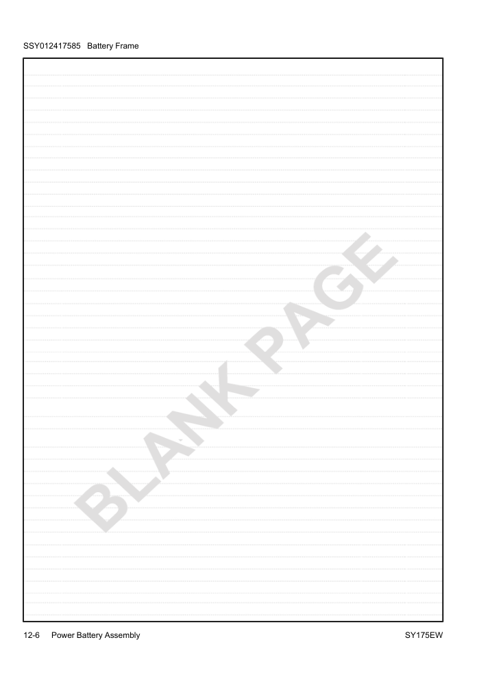 SSY012417585 Battery Frame
