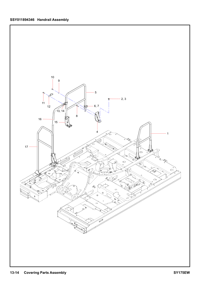 SSY011894346 Handrail Assembly
