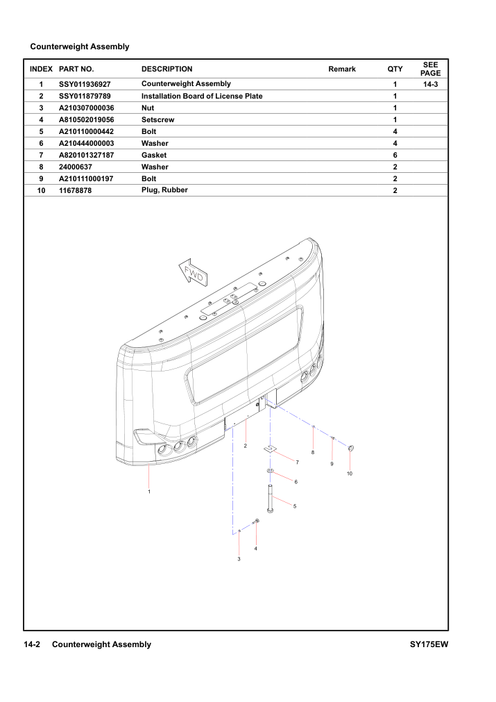 Counterweight Assembly
