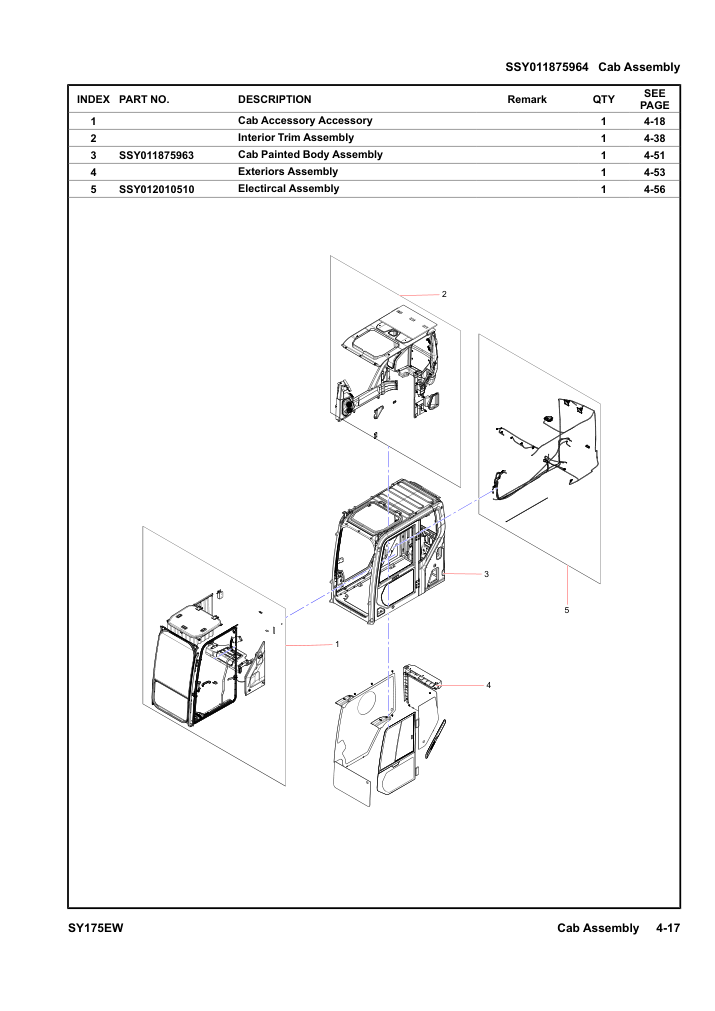 SSY011875964 Cab Assembly